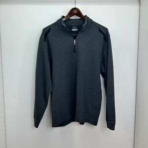Nike Golf 1/4 Zip Pullover Sweater M Men Golf Casual Gray Dri-FIT